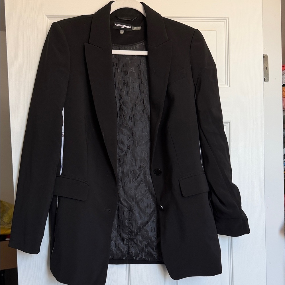 Karl Lagerfeld Classic Black Suit Jacket size 10
